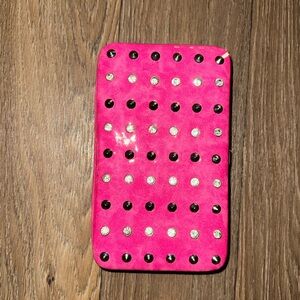 Bright Pink Studded Wallet